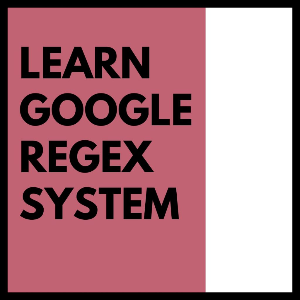 google regex system